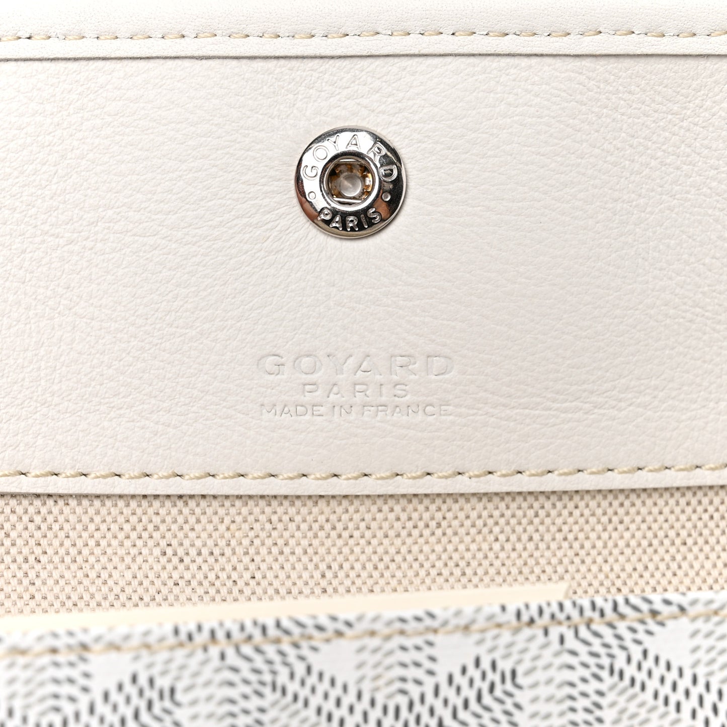 Goyardine Reversible Anjou PM White