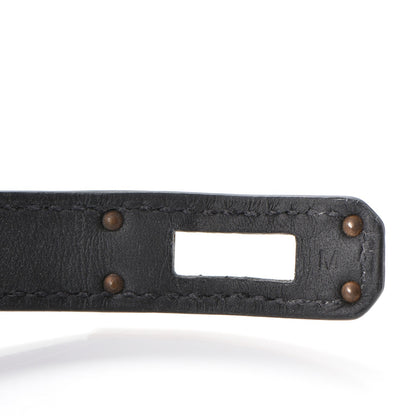 Hermes Epsom Kelly Double Tour Bracelet M Black 5 of 8
