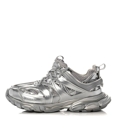 Balenciaga Mesh Nylon Mens Track Sneakers 42 Silver 1 of 7