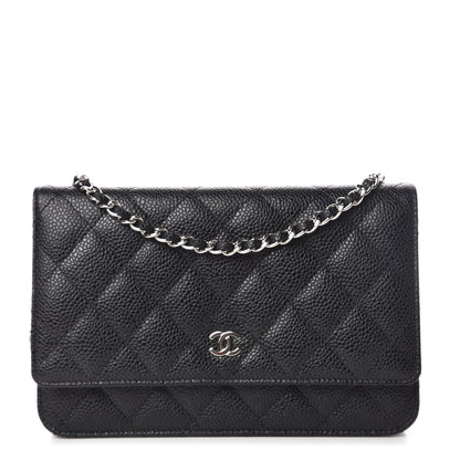 Chanel Caviar Quilted Wallet On Chain WOC Black 1 of 10