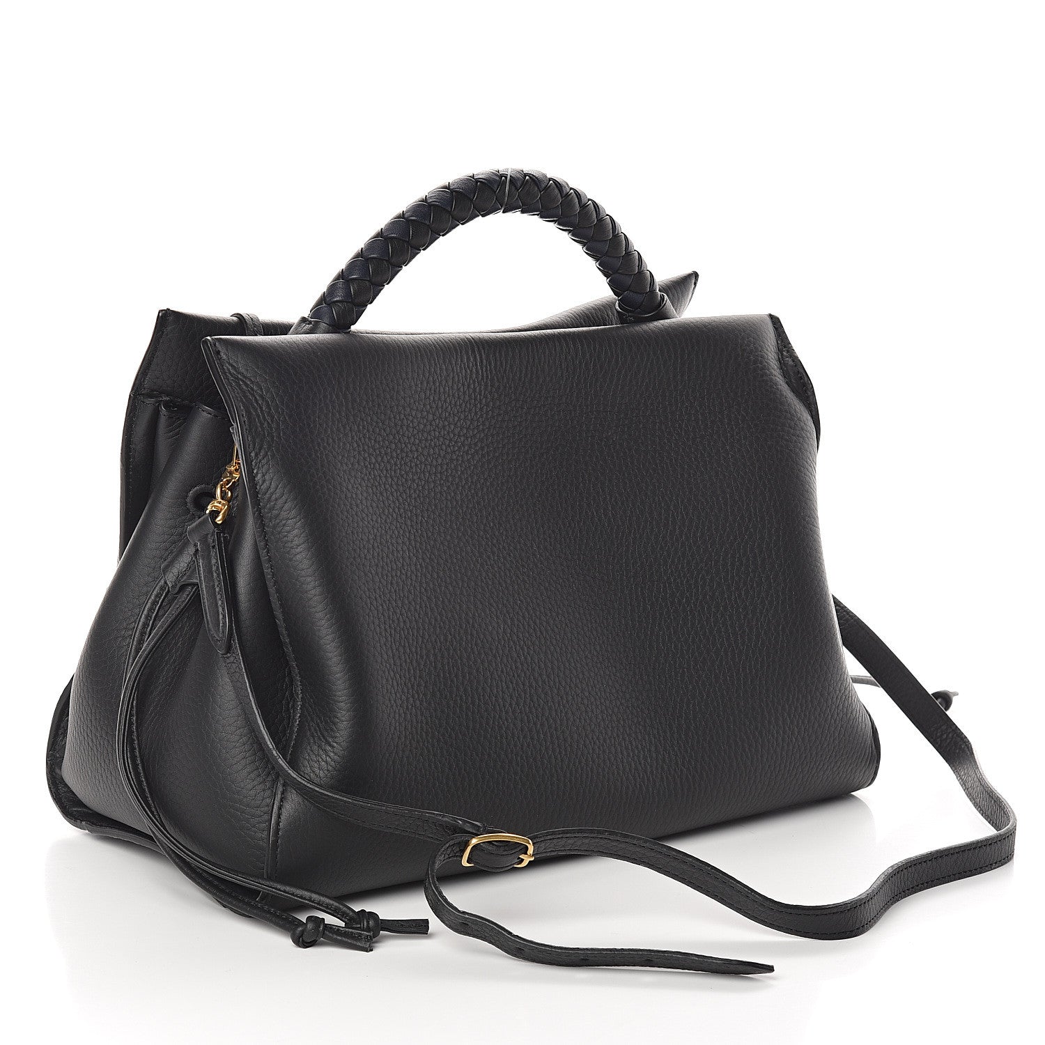Mulberry Heavy Grain Iris Tote Midnight Black 2 of 8