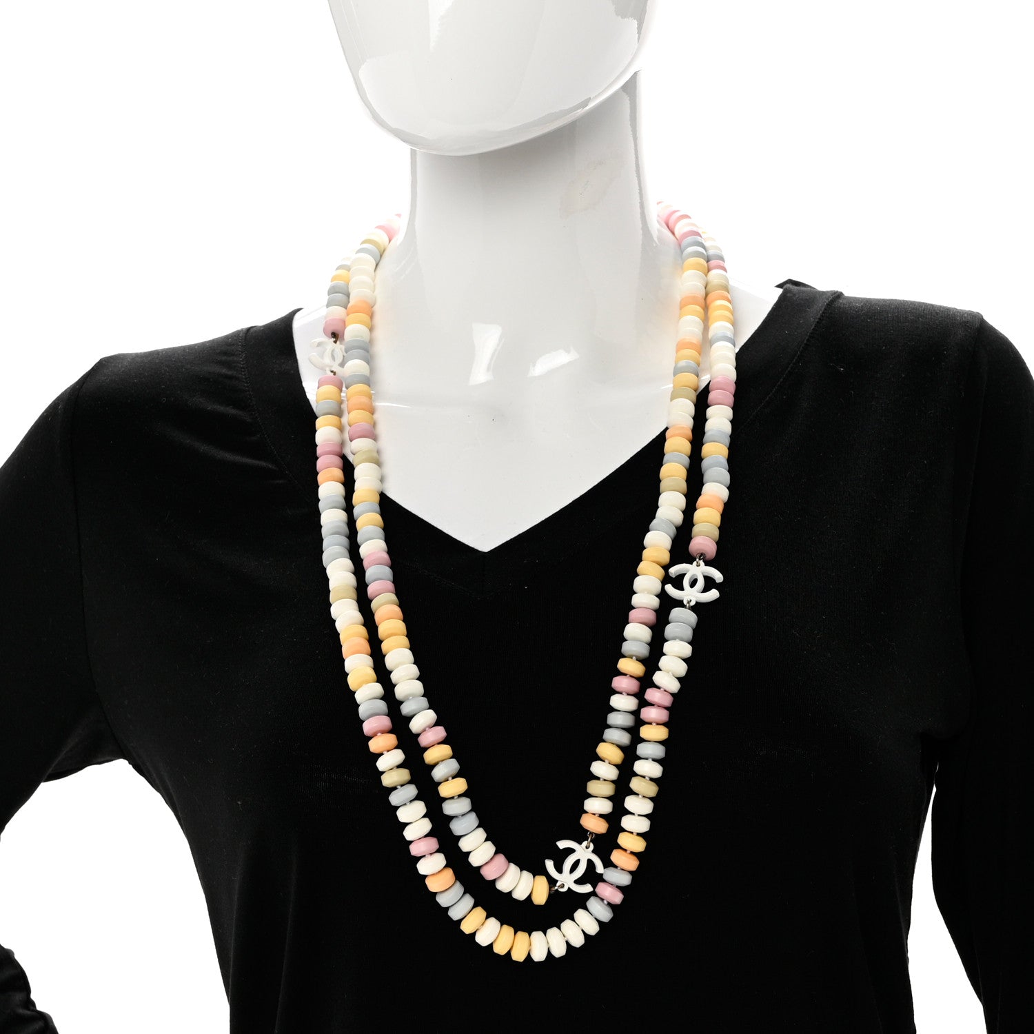 Chanel Candy CC Double Strand Necklace Multicolor 2 of 4