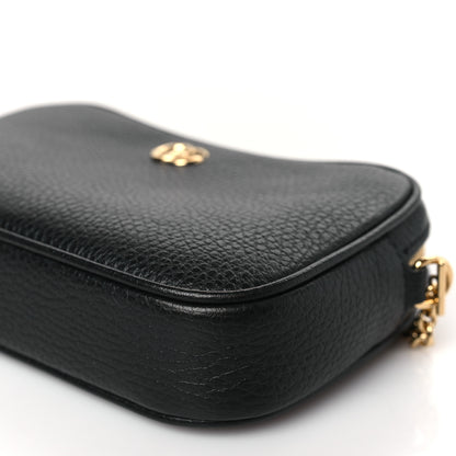 Gucci Dollar Calfskin Super Mini GG Marmont Chain Shoulder Bag Black 9 of 10