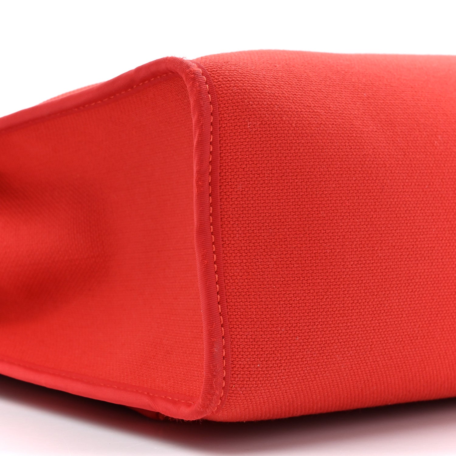 Hermes Vache Hunter Toile Herbag Zip 31 PM Rouge Tomate Natural 11 of 16