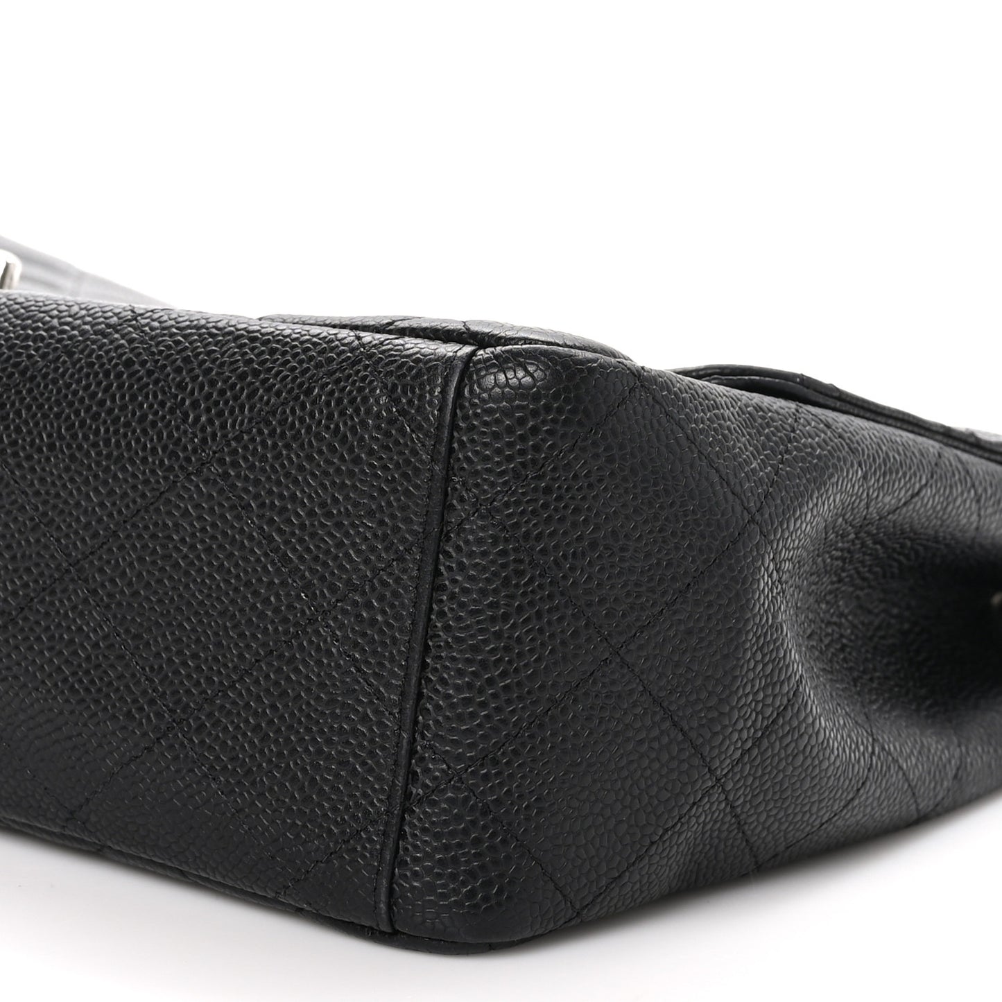 Caviar Quilted Maxi Single Flap Black