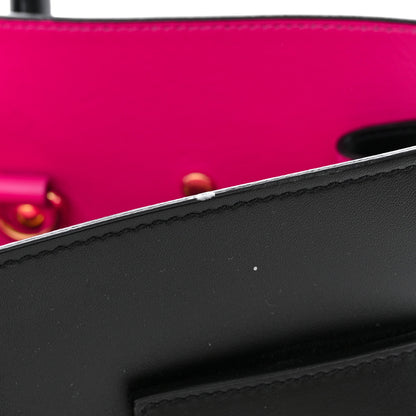 Saint Laurent Calfskin Small Sac De Jour Black Fuchsia 11 of 14