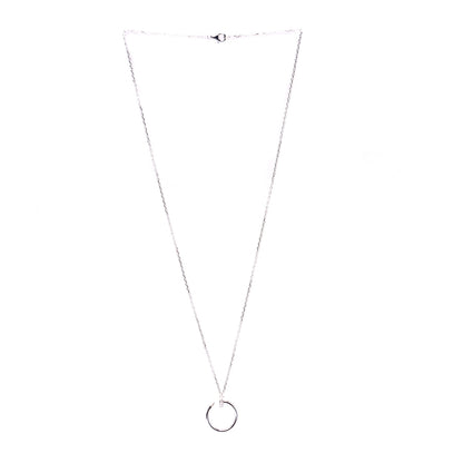 Cartier 18K White Gold Diamond Juste Un Clou Necklace 2 of 4