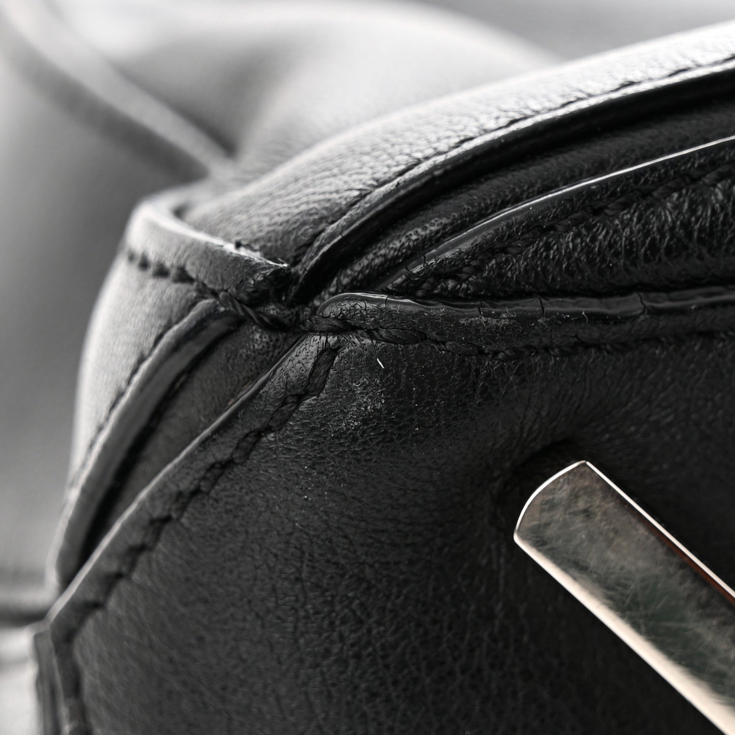Calfskin Small Puzzle Bag Black