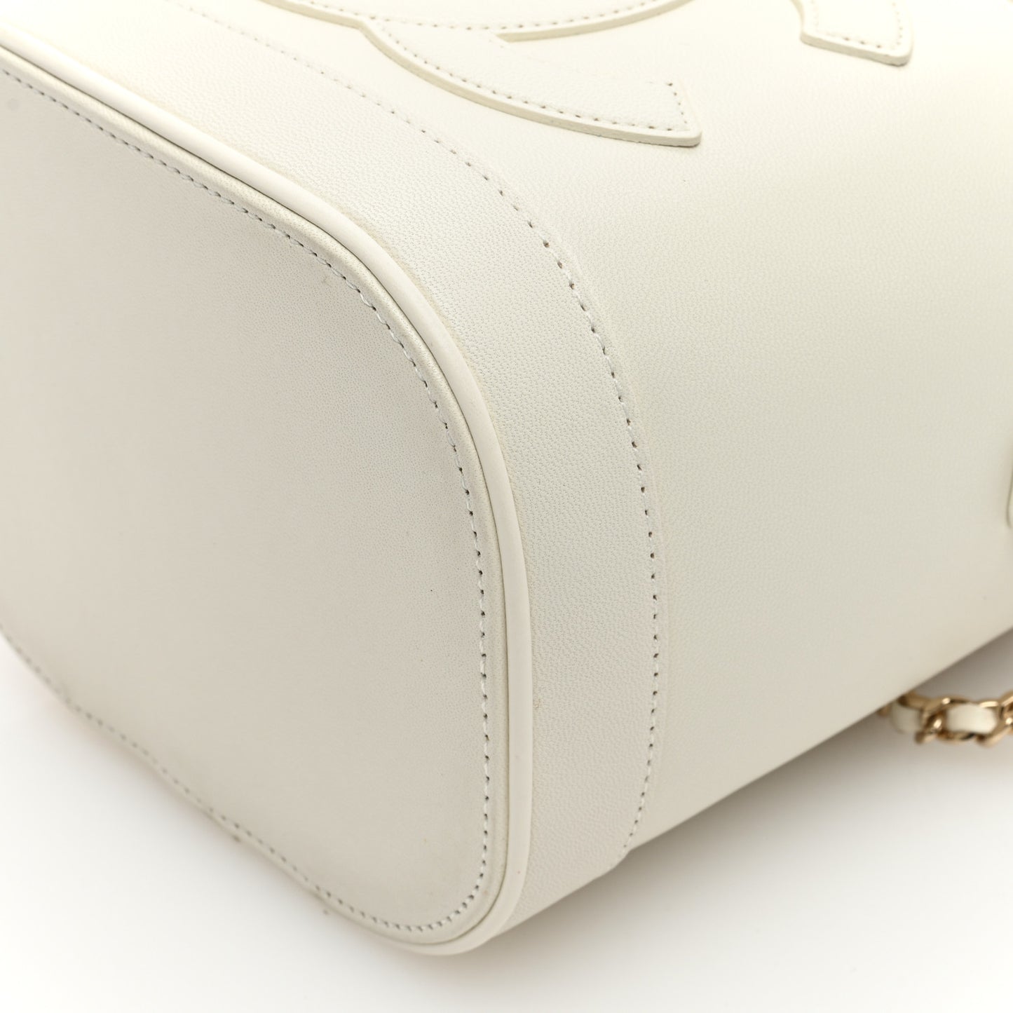 Lambskin Timeless Vanity Cosmetic Case White