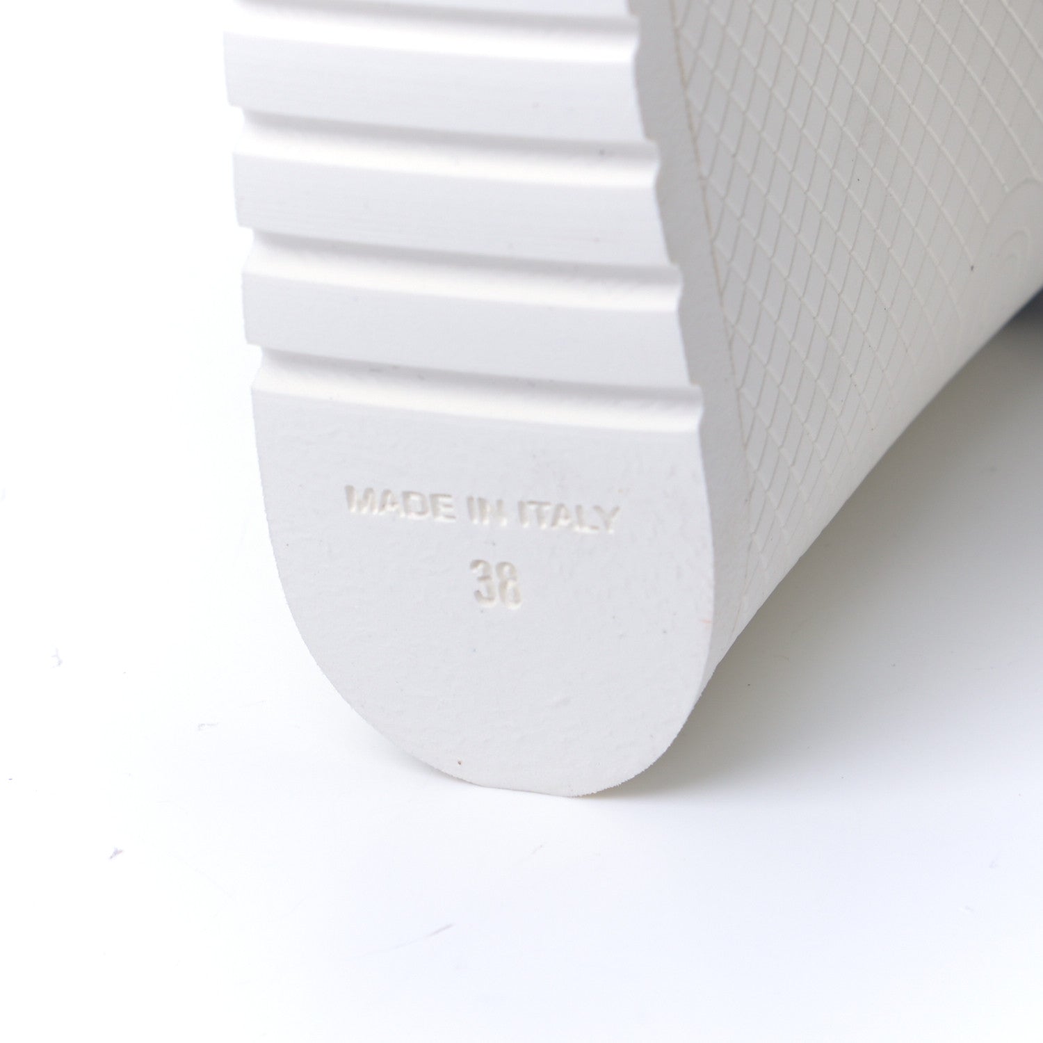 Chanel Patent Calfskin Runway Wedge Short Platform Boots 38 Grey White 7 of 7