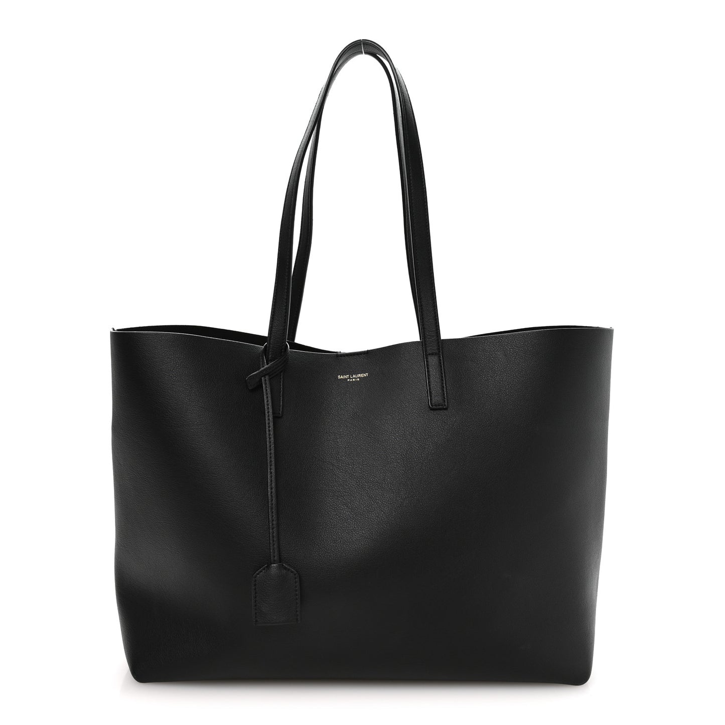 Calfskin Large Shopping Tote Black