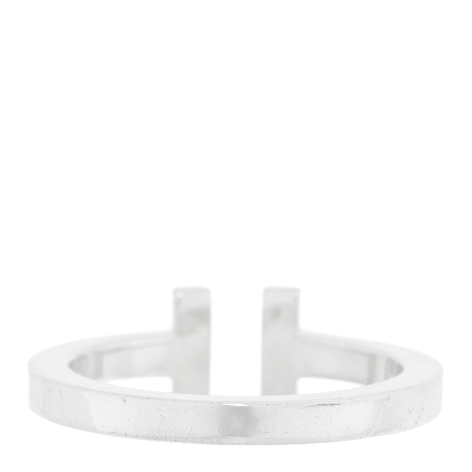 Tiffany Sterling Silver T Square Ring 60 9 3 of 5