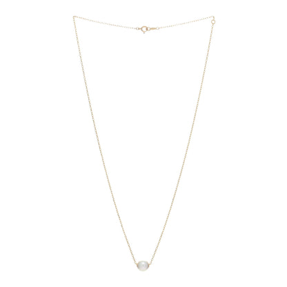 Mikimoto 18K Yellow Gold Akoya Pearl 8mm Pendant Necklace 2 of 5