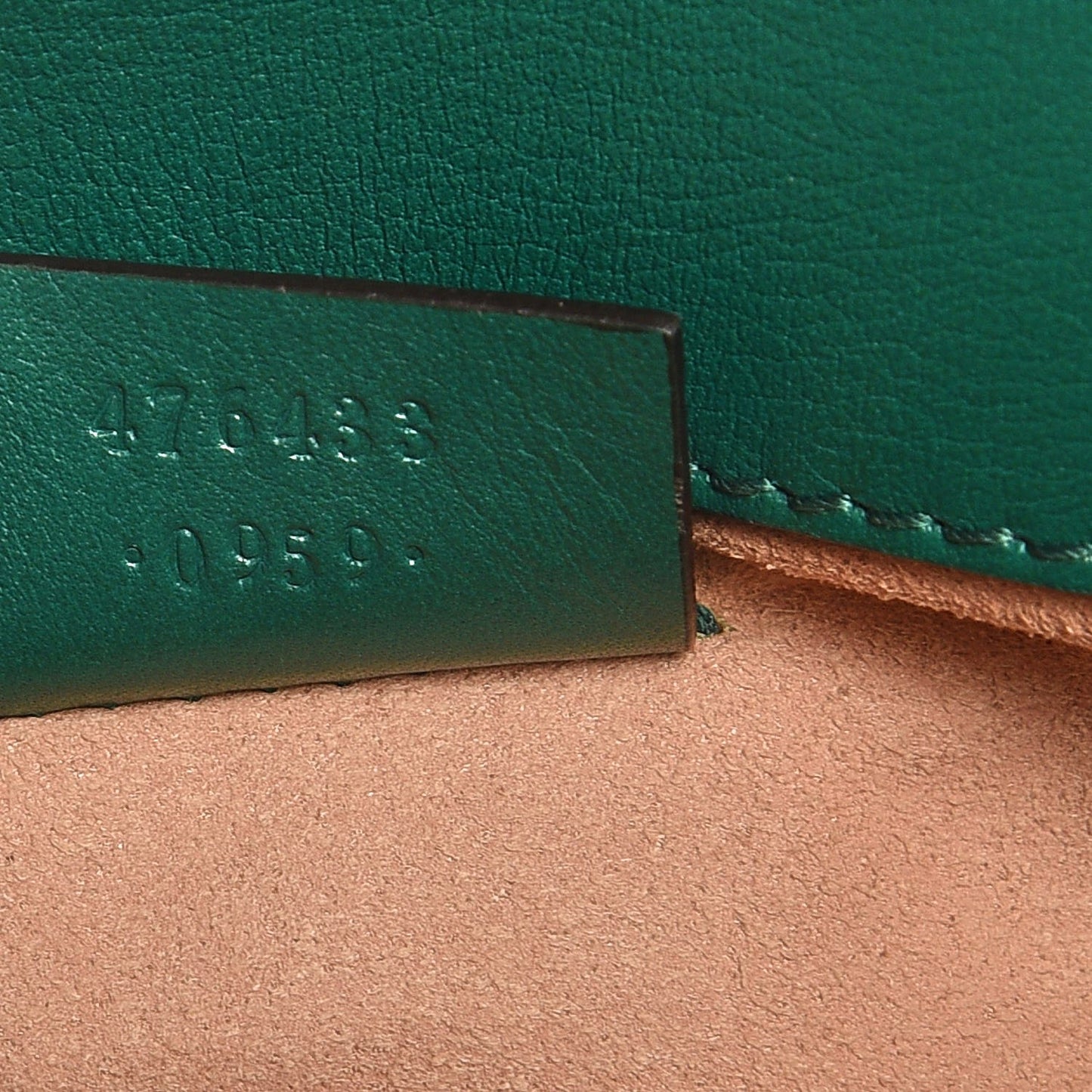 Calfskin Matelasse Super Mini GG Marmont Shoulder Bag Emerald Green