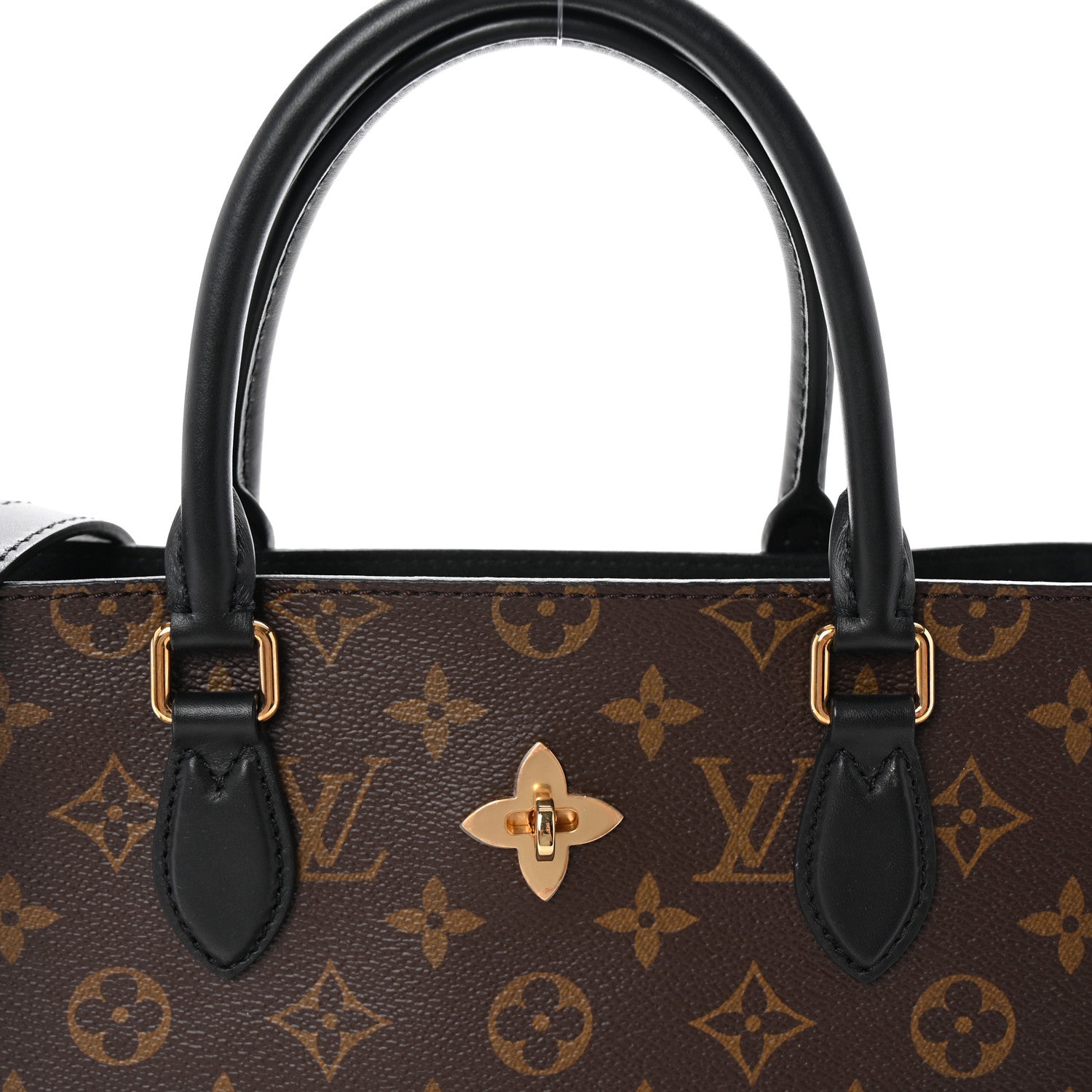 Louis Vuitton Monogram Flower Tote Black 7 of 9