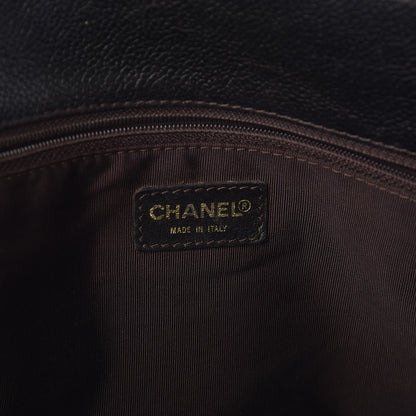 Chanel Calfskin Cerf Executive Shopper Tote Dark Brown 9 of 14