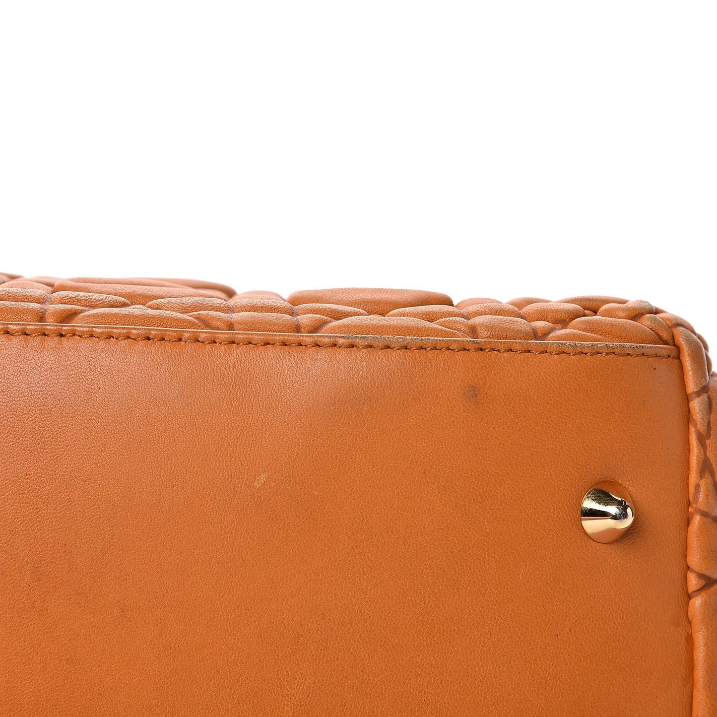 Lambskin Cannage Large Soft Lady Dior Shopping Tote Orange