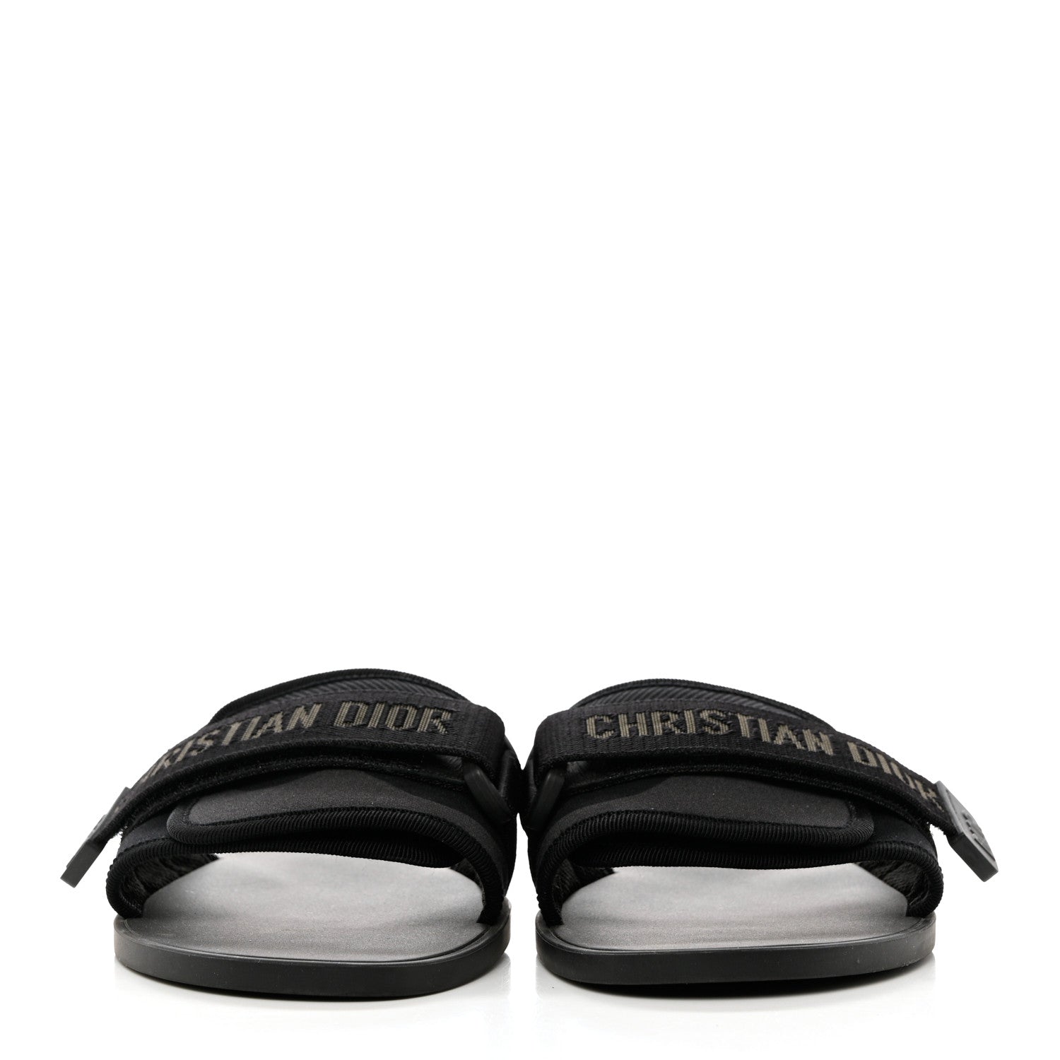 Christian Dior Technical Stretch Fabric Camouflage Dio(r)evolution Slide Sandals 40 Black Military 2 of 9
