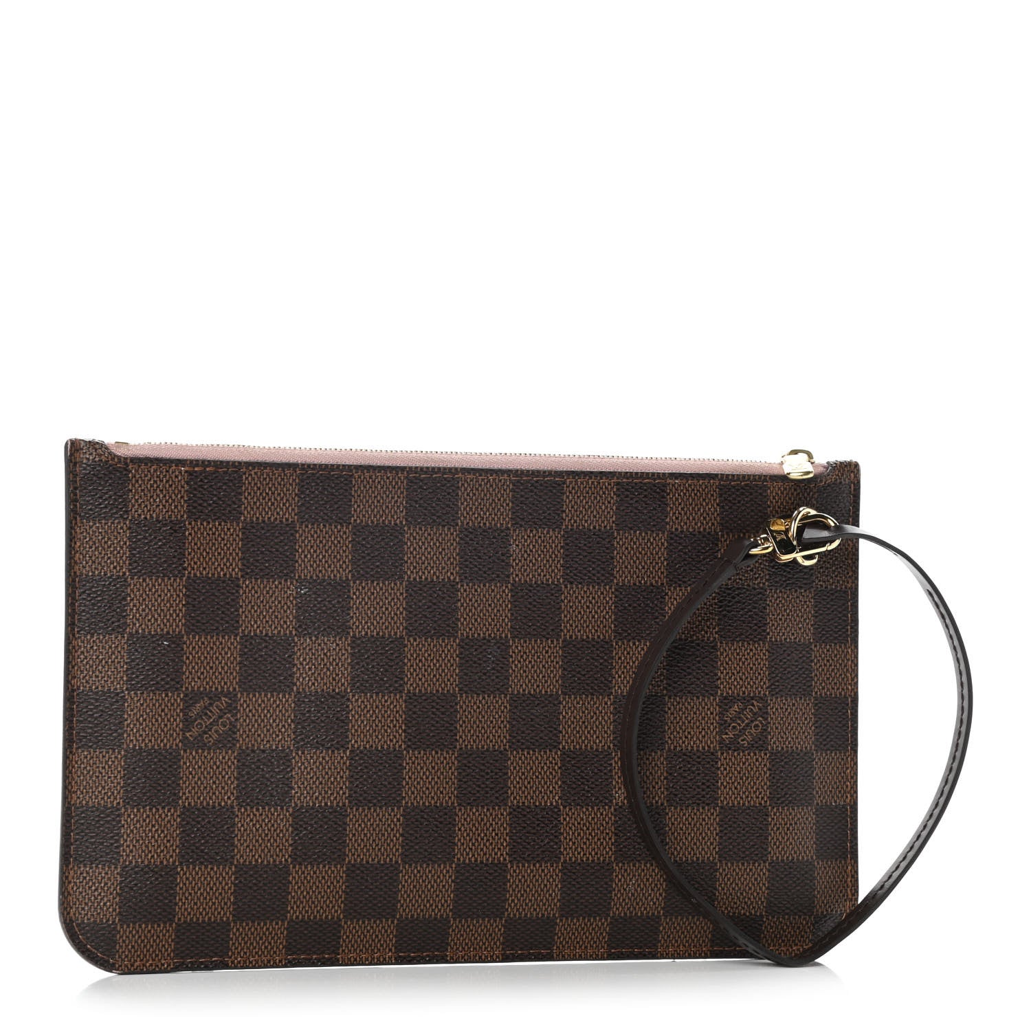 Louis Vuitton Damier Ebene Neverfull MM GM Pochette Rose Ballerine 3 of 10