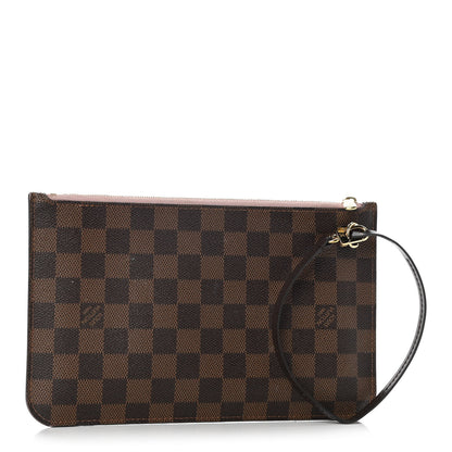 Louis Vuitton Damier Ebene Neverfull MM GM Pochette Rose Ballerine 3 of 10