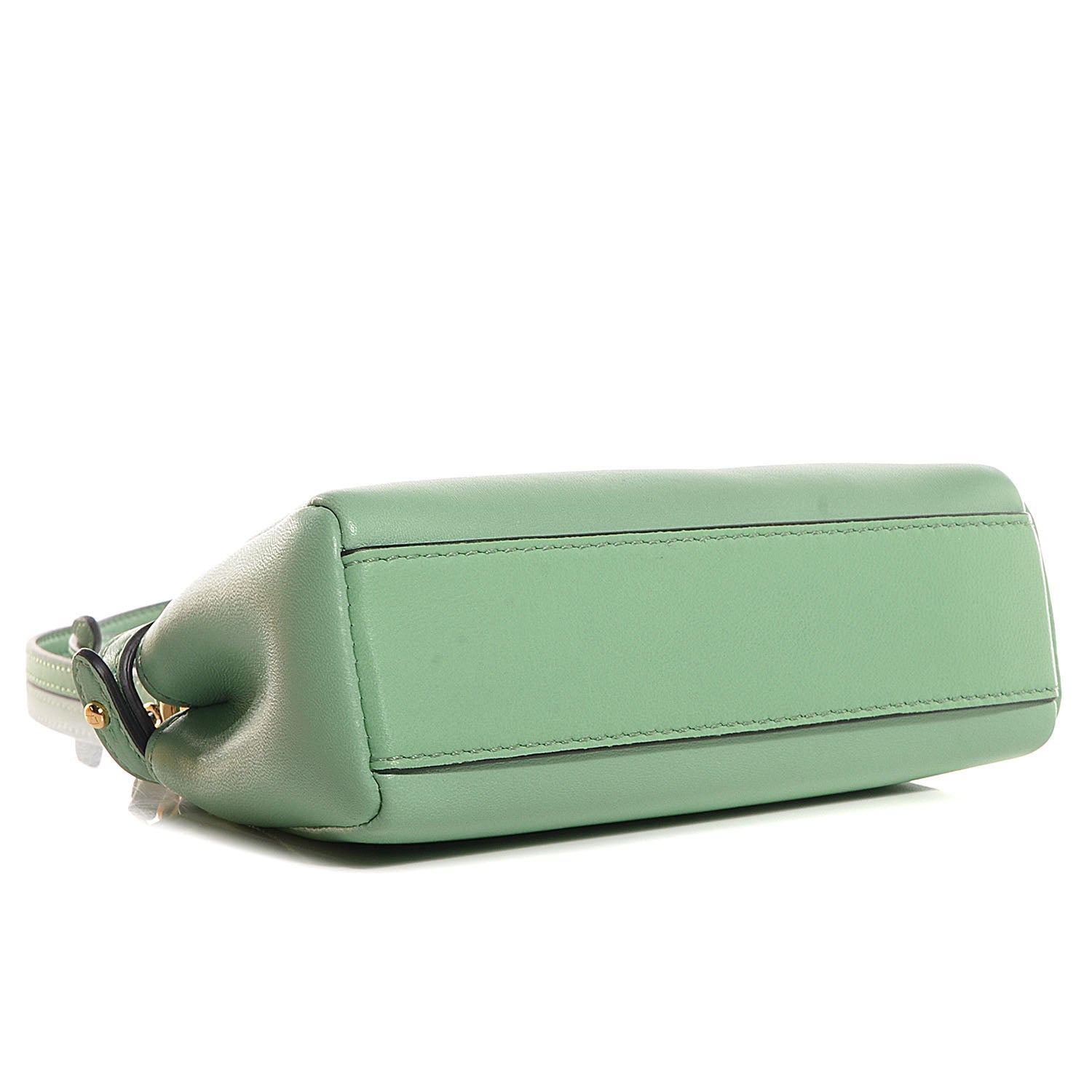Fendi Shiny Nappa Micro Peekaboo Iconic Satchel Verde Acqua 4 of 8