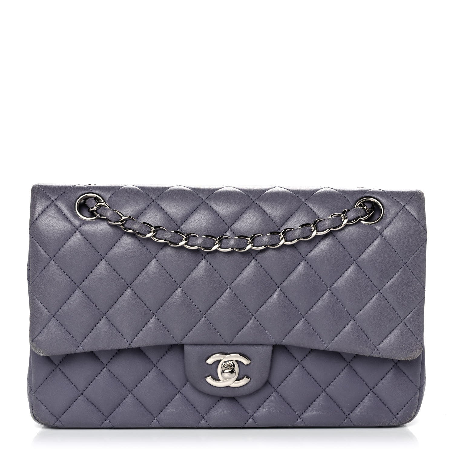 Chanel Lambskin Medium Double Flap Lavender 1 of 14