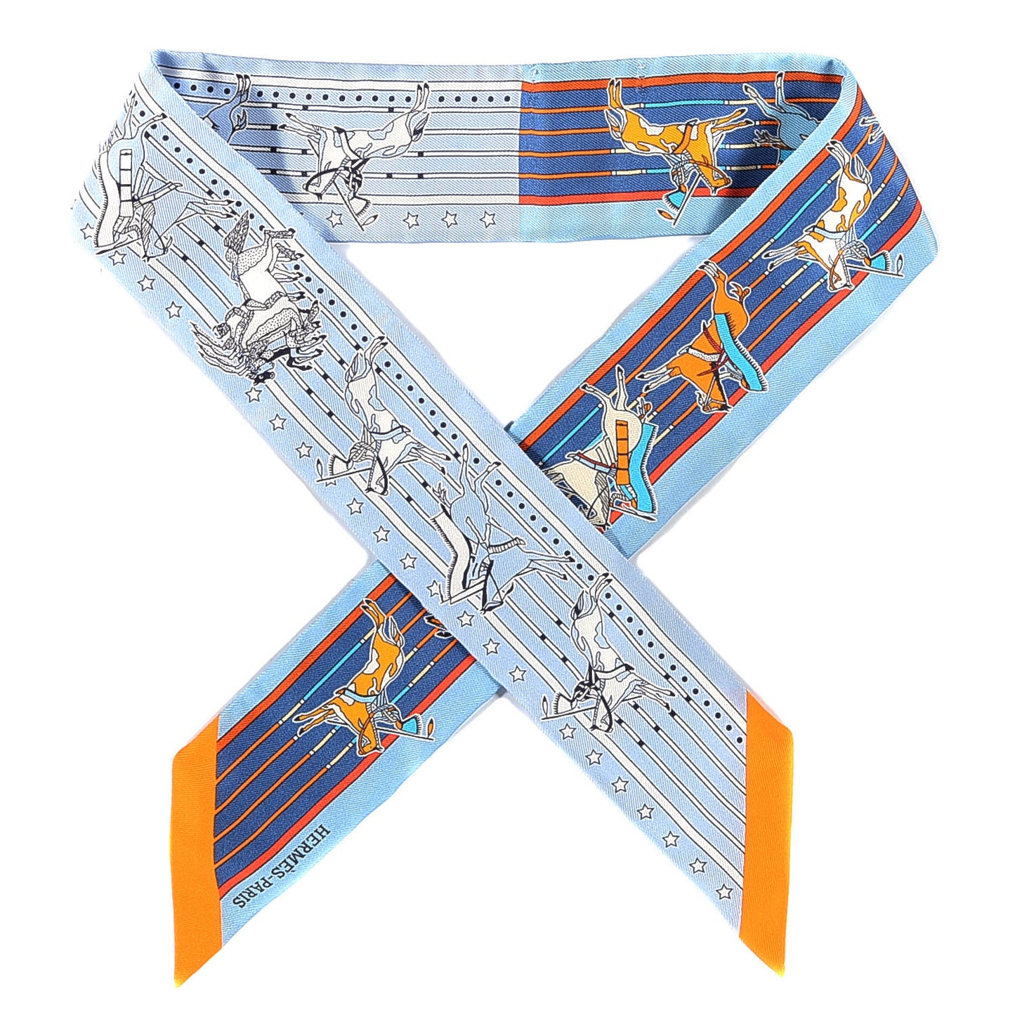 Silk Pani La Shar Pawnee Twilly Ciel Orange White