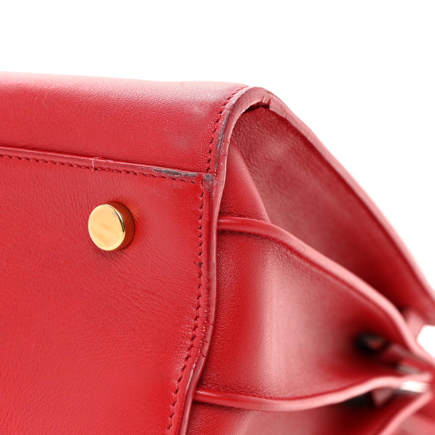 Calfskin Small Sac De Jour Lipstick Red