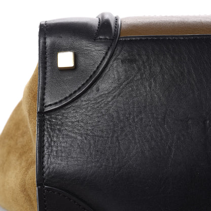 Celine Satin Calfskin Suede Mini Tri-Color Luggage Beige 12 of 21