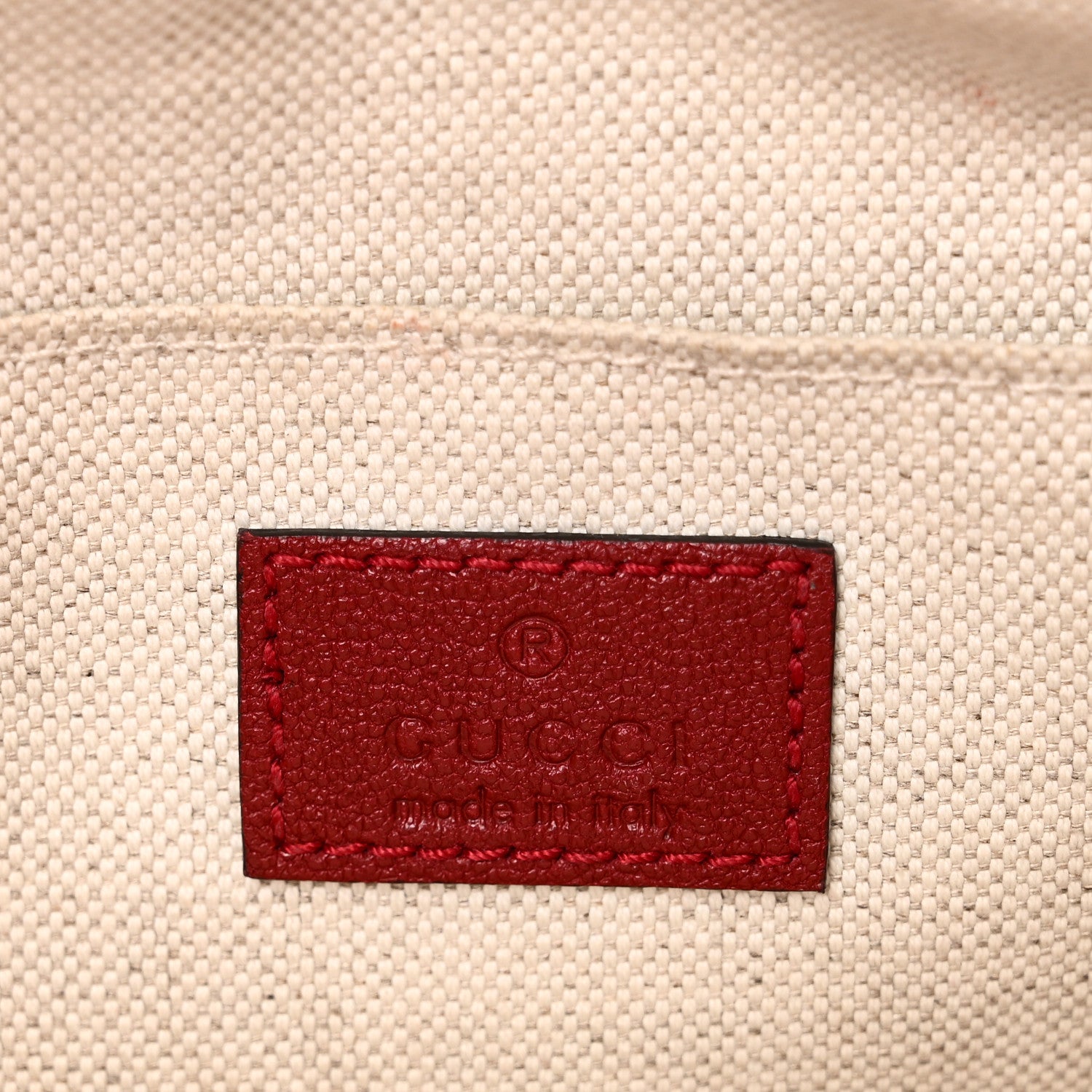 Gucci Sakai Be Green Calfskin Diagonal Stitched Small Blondie Shoulder Bag Rosso 6 of 10