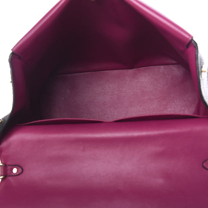 Christian Dior Bullcalf Medium Be Dior Flap Black Fraise 4 of 8