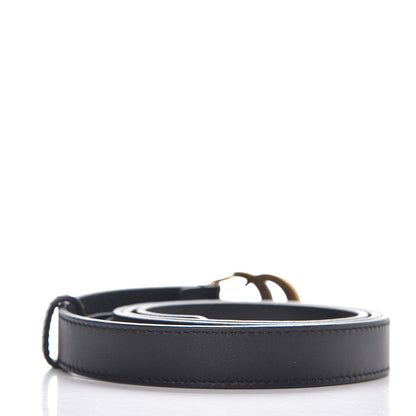 Gucci Calfskin Double G 20mm Belt 90 36 Black 3 of 5