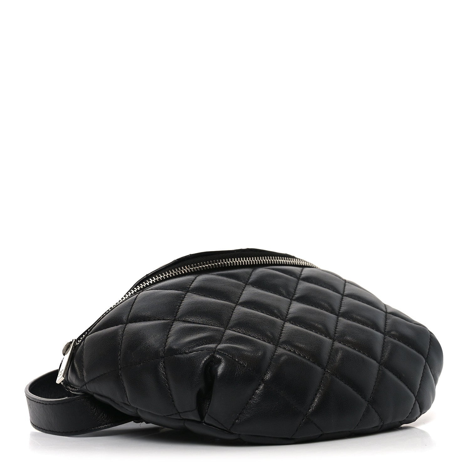 Chanel Calfskin Quilted Waist Belt Bag Black 3 of 10