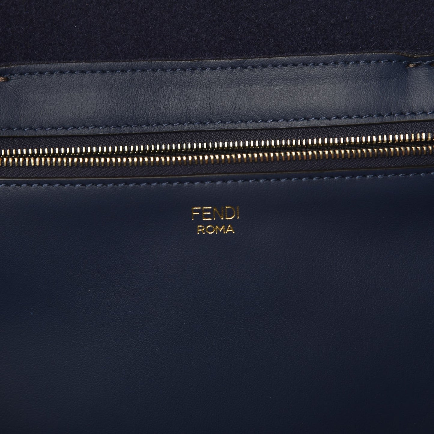 X FILA Glazed Fabric FF 1974 Mania Shopping Tote Bag Mogano Panna Blueberry