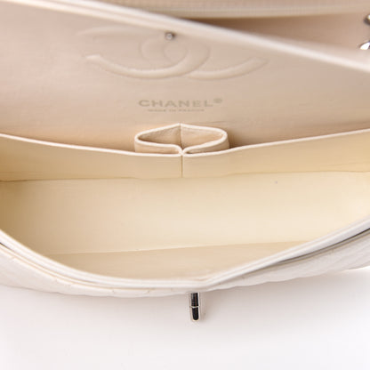 Chanel Caviar Quilted Medium Double Flap White 5 of 11