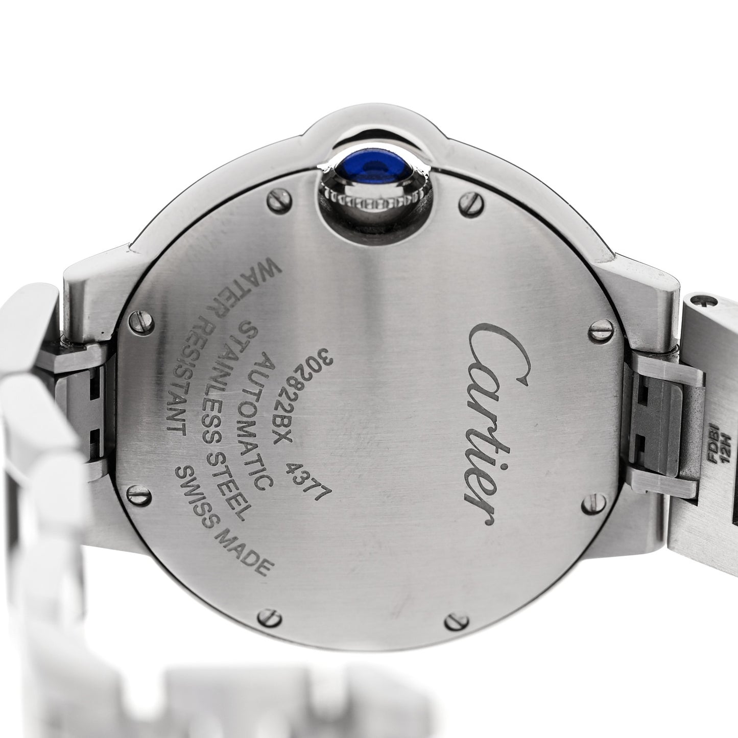 Stainless Steel Diamond Bezel 33mm Ballon Bleu De Cartier Automatic Watch