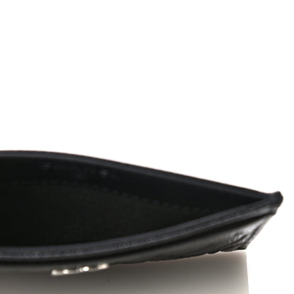 Chanel Caviar Camellia Embossed Card Holder Black 5 of 12