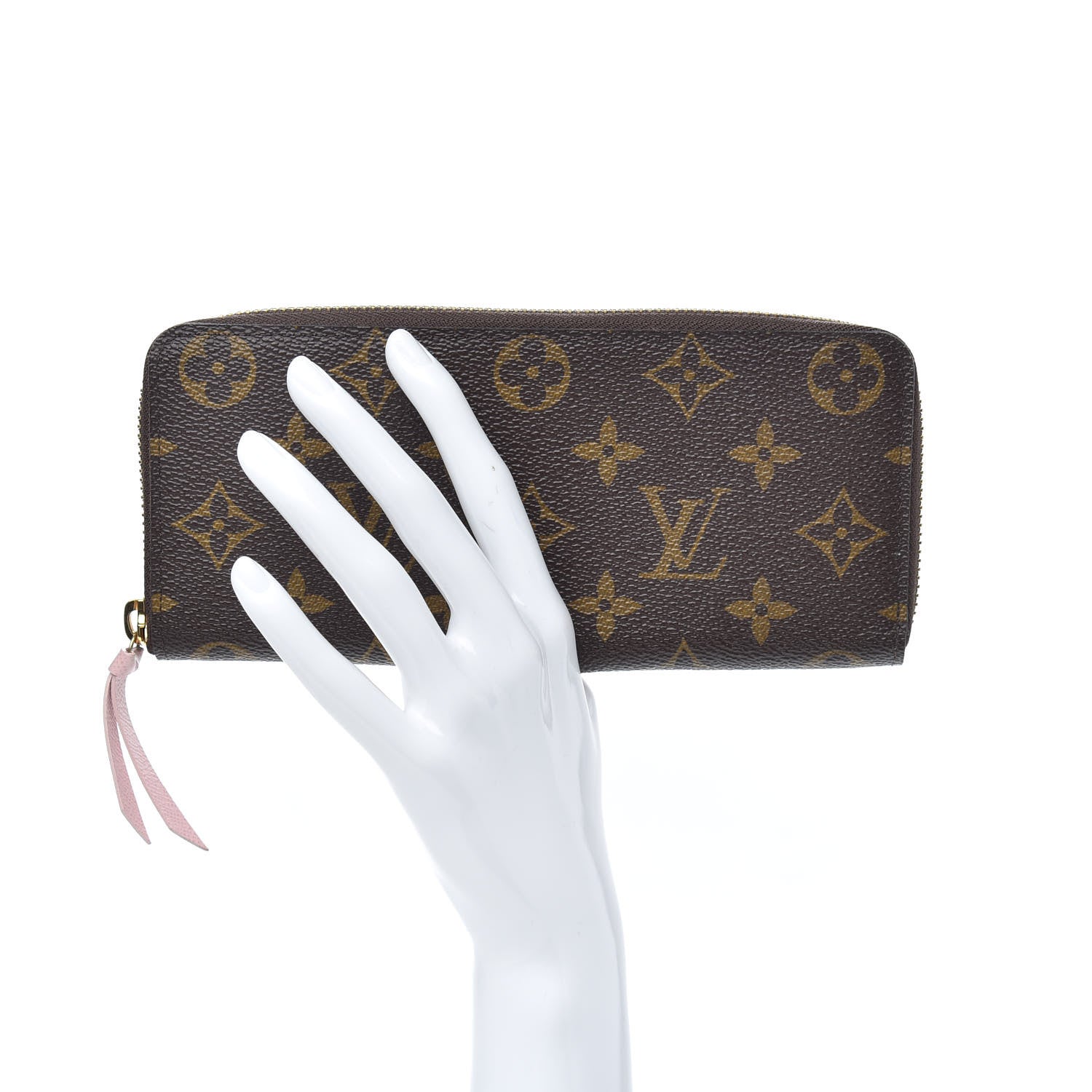 Louis Vuitton Monogram Clemence Wallet Rose Ballerine 2 of 6