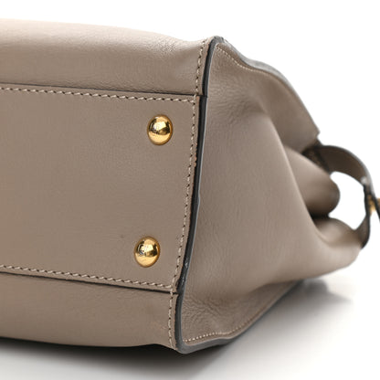 Fendi Vitello Seta Plexiglass Tortoise Medium Peekaboo Iconic Satchel Tortora 11 of 12