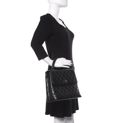 Chanel Caviar Quilted Jumbo Kelly Flap Black 2 of 9