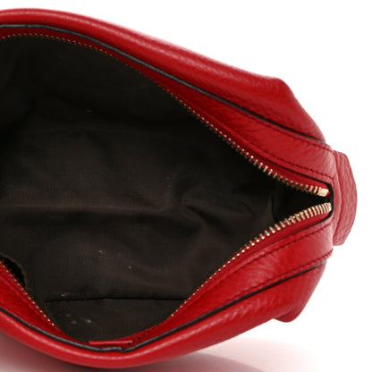 Gucci Pebbled Calfskin Medium Soho Cosmetic Case Red 5 of 8
