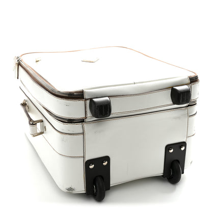 Prada Saffiano Travel Trolley Luggage White 3 of 14