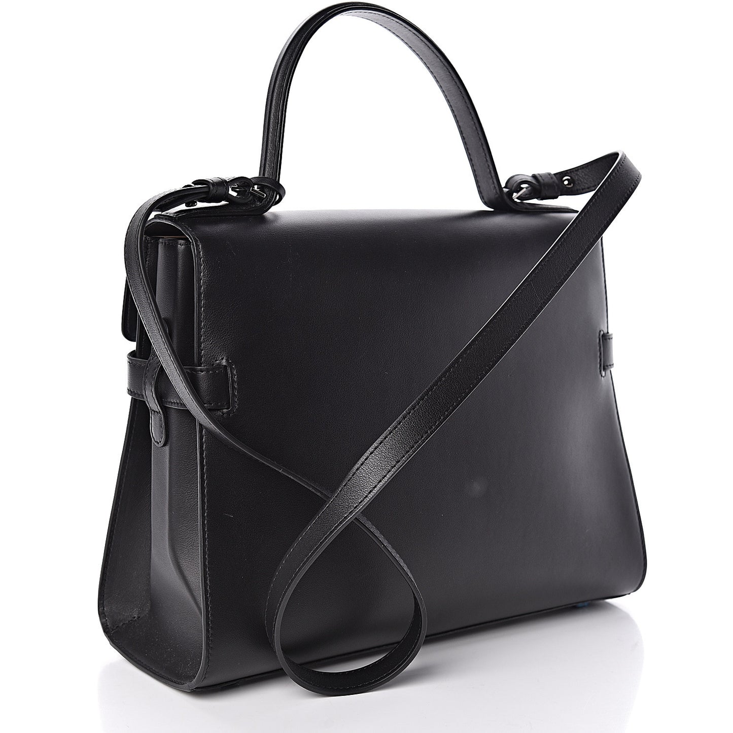 Smooth Calfskin GM Tempete Satchel Black