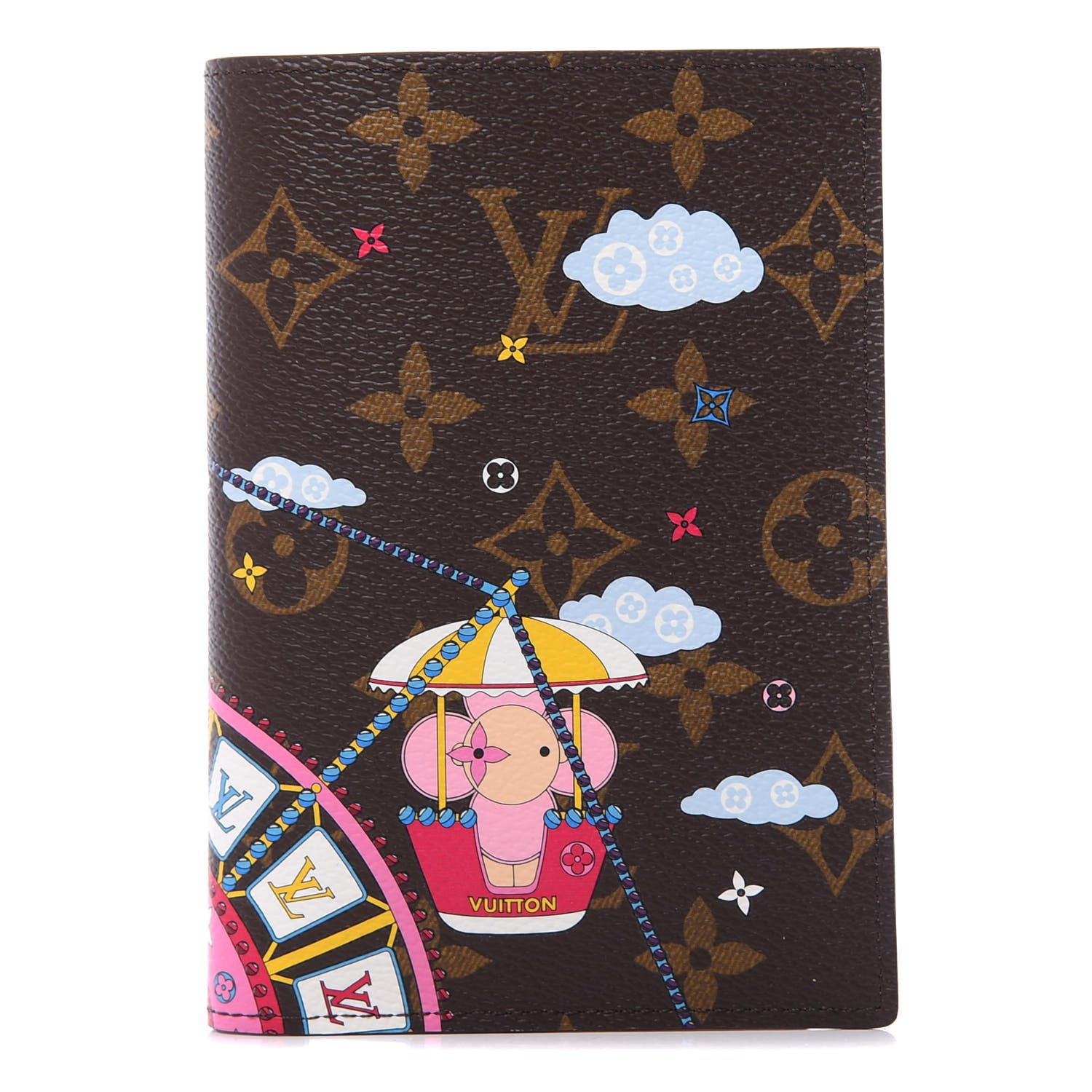 Louis Vuitton Monogram 2020 Christmas Animation Big Wheel Passport Cover Rose Ballerine 1 of 8