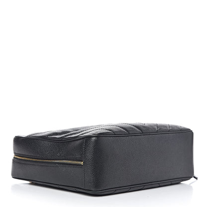 Chanel Caviar Chevron Quilted Camera Case Black 4 of 14