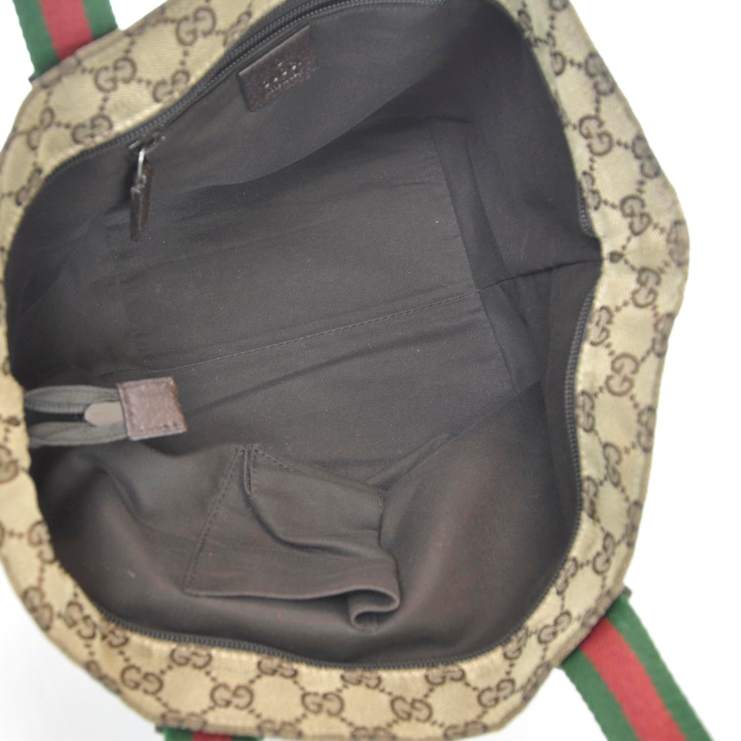 Gucci GG Monogram Small Web Handle Bucket Tote 9 of 9