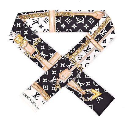 Louis Vuitton Silk Monogram Confidential Bandeau Black 1 of 3