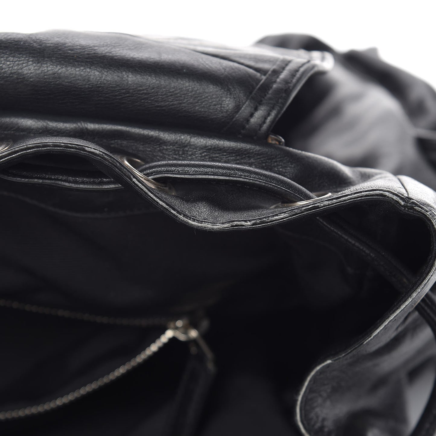 Smooth Calfskin Roc Sack Backpack Black