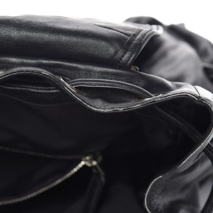 Saint Laurent Smooth Calfskin Roc Sack Backpack Black 10 of 17