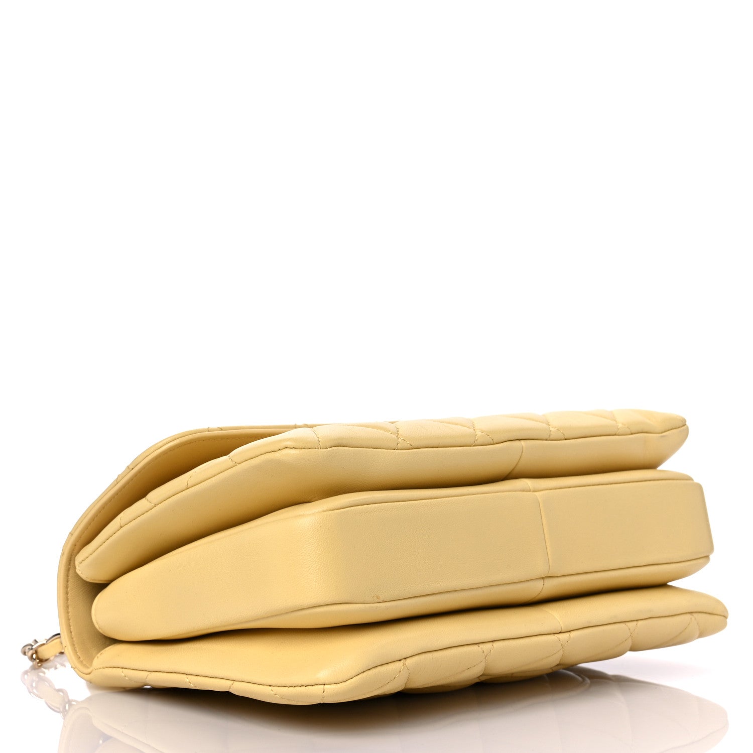 Chanel Lambskin Quilted Small Trendy CC Flap Dual Handle Bag Yellow 4 of 12